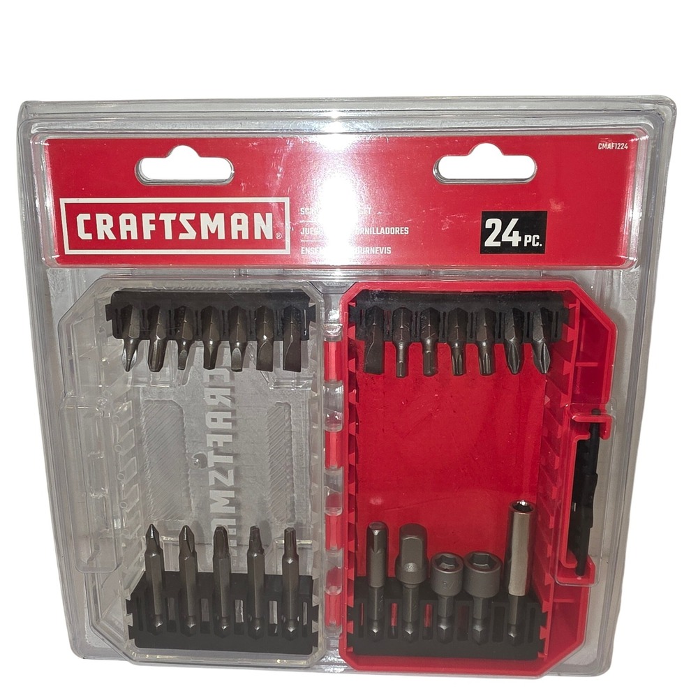 NEW Craftsman 24 PC‎ Screwdriver Bit Set Magnetic Tip Holder New unopened